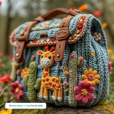 Crochet Patterns Purse, Crochet Handbags Patterns, Handbag Pattern, Crochet Purse Patterns, 자수 디자인, Purse Patterns, Crochet Bag Pattern, Giraffes, Crochet Art