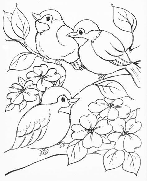 Bird Coloring Pages, Flower Coloring Pages, Art Licensing, Art Drawings For Kids, Bird Drawings, Mandala Drawing, Coloring Book Pages, Coloring Pictures, Free Coloring Pages