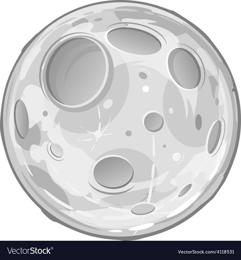 Full Moon Cartoon Royalty Free Vector Image - VectorStock Solar System Cake, Space Party Decorations, Moon Cartoon, Moon Vector, Outer Space Party, طابع بريدي, Outer Space Birthday, Space Birthday Party, Diy Birthday Decorations