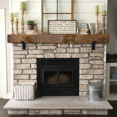 Craftsman style fireplace