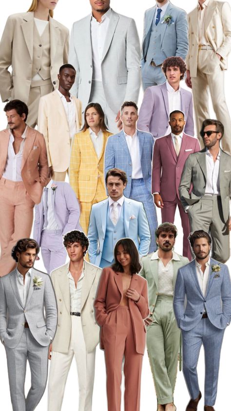 What to expect at Matthew & Mackenzie’s garden party… Mens Suits Wedding Guest, Men Wedding Attire Guest, Male Bridesmaid, Male Wedding Guest Outfit, Summer Wedding Attire, Garden Chic Wedding, Party Dress Codes, Formal Wedding Attire, Garden Party Outfit