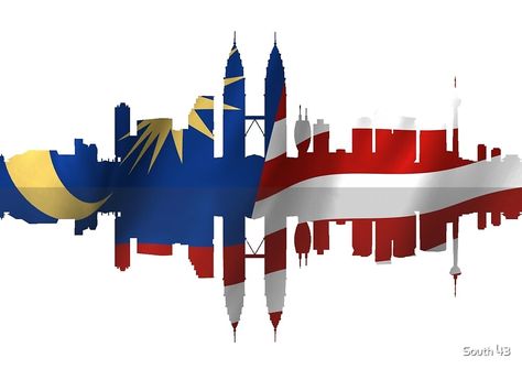 "Kuala Lumpur city silhouette." by South 43 | Redbubble Malaysia Flag Aesthetic, Malaysia Independence Day Wallpaper, Malaysia Independence Day, Malaysia Merdeka, Malaysian Flag, Independence Day 2023, Cute Cartoon Faces, Flag Aesthetic, Vip Ticket