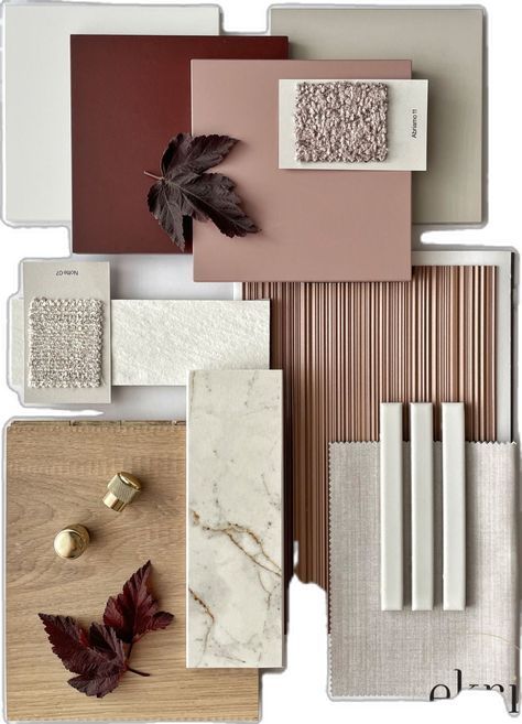 Beige Color Palette Interior Design, Physical Mood Board Interior, Office Moodboard Interior Design, Mood Boards Aesthetic Interior Design, Interior Design Sample Board, Moodboard Materials Interior Design, Interior Design Mood Board Color Palettes, Bedroom Material Board, Burgundy Interior Design