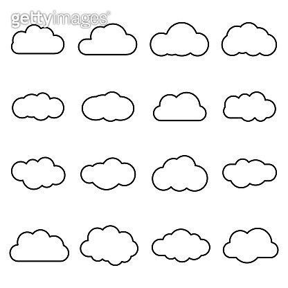 Cute Clouds Drawing, Clouds Drawing Simple, Cloud Line Drawing, Cloud Drawing Simple, Clouds Icon, Outline Cartoon, Image Cloud, Small Clouds, Cloud Tattoo