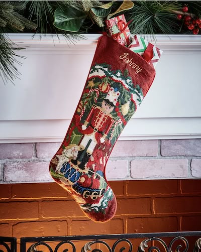 The Everymom's Favorite Holiday Stockings for the Whole Family. We love the Christmas season just as much as you do, so we’ve rounded up some of our favorite stockings this season no matter your decoration style. Shop here! #holiday #holidaydecor #mantel #stockingideas #christmasdecor Nutcracker Needlepoint, Nutcracker Cross Stitch, Needlepoint Stocking, Future Christmas, Cross Stitch Stocking, Cross Stitch Christmas Stockings, Tapestry Ideas, Needlepoint Stockings, Stocking Pattern