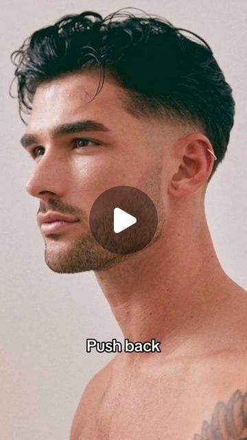 Men's Hairstyles & Cuts 🇱🇷 🇱🇷 🇱🇷 on Instagram: "Haircut style you can try for 2024 !!! Which one ????  Surfer curtains Middle part Push back Mullet  Comment below  Credit: @jimmythehairdresser  FOLLOW US @hairmensguide 💥💥" Fade Hair Styles For Men, Men Curtain Hairstyle, Low Taper Fade Middle Part, Pushed Back Hairstyle, Push Back Hairstyles, How To Style Middle Part Hair, Men’s Haircuts Middle Part, Push Back Hairstyles Men, Brushback Hairstyle Men