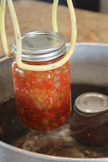 Canned Pico De Gallo Recipe, Salsa Canning Recipes, Canning Salsa, Homemade Salsa Recipe, Canning Vegetables, Red Farmhouse, Canning Tomatoes, The Rooster, Homemade Salsa