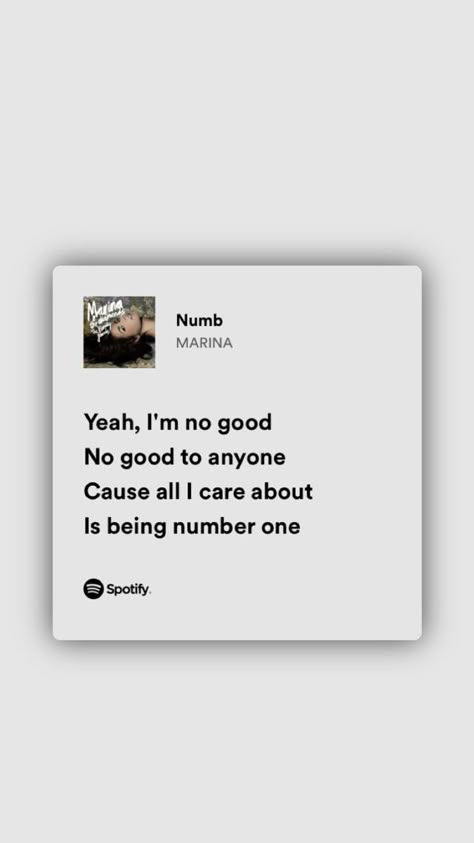 Marina Song Lyrics, Marina Lyrics Aesthetic, Marina Spotify Lyrics, Marina Quotes, Marina Lyrics, Numb Lyrics, Unsaid Thoughts, Diamonds Lyrics, Paris Geller