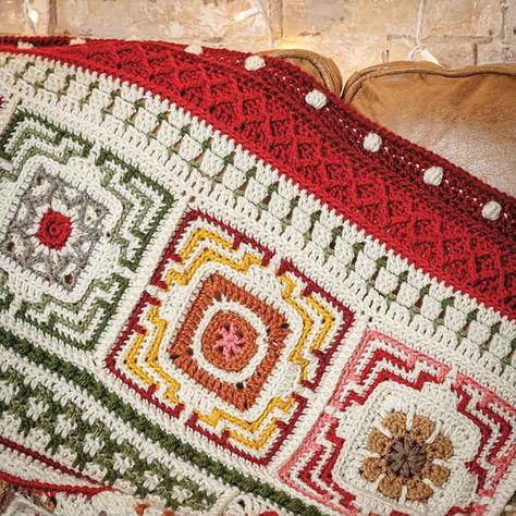 Annie's Moroccan Tile Crochet Afghan Club: Crochet a Gorgeous Afghan Moroccan Crochet Pattern, Moroccan Tile Crochet, Moroccan Crochet, Club Crochet, Yarn Craft, Moroccan Tile, General Crafts, Paper Jewelry, Crochet Christmas