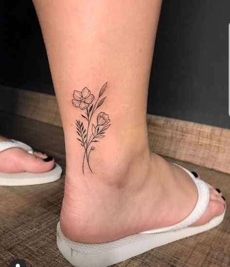 390f6006-b7c4-4f9b-84d8-361a0e1f6cf3 16 Tattoo, Ankle Tattoo Designs, Ankle Tattoos For Women, Anklet Tattoos, Tattoo Hand, Classy Tattoos, Discreet Tattoos, Dainty Tattoos, Girly Tattoos