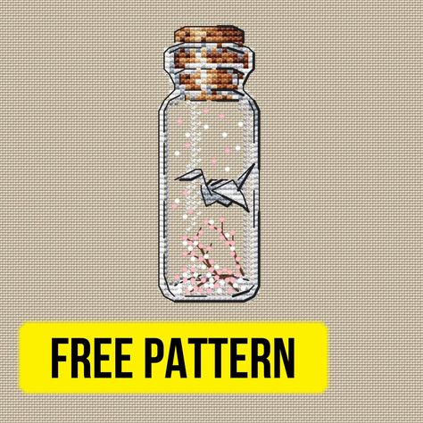 “Paper bird” - Free Cross Stitch Pattern Small for Beginners Free Cross Stitch Pattern, Paper Bird, Unique Cross Stitch, Cross Stitch Tutorial, Dmc Cross Stitch, Tiny Cross Stitch, Bird Free, 8bit Art, Holiday Cross Stitch