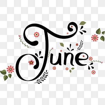 June Clipart, June Month, January Month, June Calendar, Calendar Png, Summer Calendar, Summer Vector, Fancy Writing, Month January