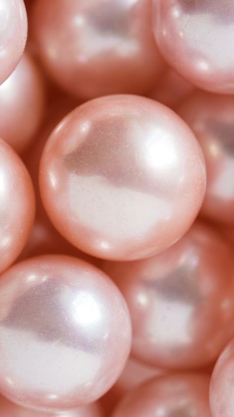 Pink pearls phone wallpaper background, HD aesthetic image | free image by rawpixel.com / Ake Pearly Wallpapers, Pink Pearl Aesthetic, Crown Of Coral And Pearl, Pearls Aesthetic Wallpaper, Pearls Aesthetic, Wallpaper Background Hd, Heart Paintings, Pearl Aesthetic, Pokemon Legends Arceus