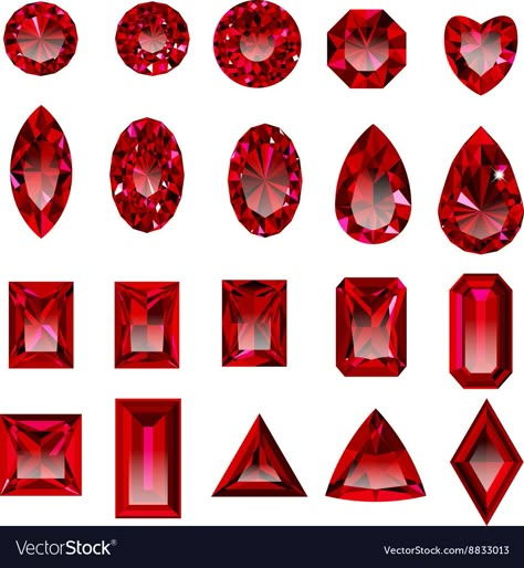 Jewel Drawing, Tattoo Apprenticeship, Crystal Drawing, Red Jewel, Red Diamond, Red Gemstones, Ruby Stone, Logo Icon, Red Ruby