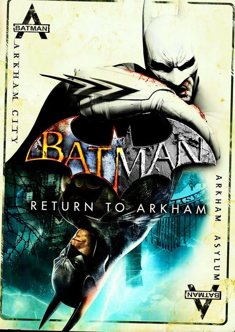 Batman Arkham Games, Arkham Games, Store Merchandise, Game Posters, Batman Arkham Asylum, Anime Retro, City Games, Batman Arkham City, Video Game Posters