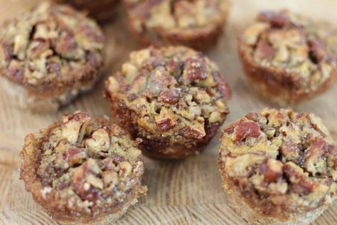 Bourbon-Pecan Tassies Mediterranean Deserts, Pecan Tassie Recipe, Pecan Tassies, Chocolate Cheese, Tart Shells, Sustainable Food, Toasted Pecans, Mediterranean Diet Recipes, Cooking Light