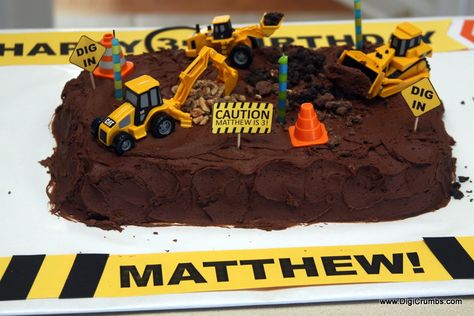 excavator birthday ideas | ... : Digger Birthday Cake - An Easy DIY Interactive Birthday Cake Construction Birthday Party Cakes, Digger Birthday Cake, Excavator Cake, Birthday Cake Kids Boys, Digger Cake, Construction Birthday Cake, Digger Birthday, Small Birthday Parties, Construction Theme Birthday