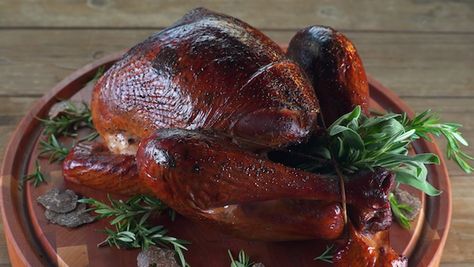 Grilling recipes and barbecue recipes from Steven Raichlen and the Barbecue Bible. Find inspiration for the grill from our collection of recipes. Classic Roast, Smoked Turkey Recipes, Franklin Bbq, Turkey Glaze, Roast Turkey, Smoked Turkey, Barbecue Recipes, Thanksgiving Menu, Roasted Turkey