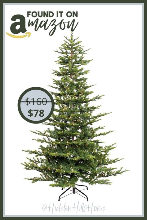 Pre-Lit Aspen Fir Artificial Christmas Tree from Amazon is 50% off making it $78! Christmas Trees Home Depot, Best Christmas Tree Target, Farm Trees Ideas, Fir Tree Christmas, Nobel Fir Christmas Tree, Best Amazon Christmas Tree, Aspen Fir Christmas Tree, Best Artificial Christmas Trees 2023, European Fir Christmas Tree