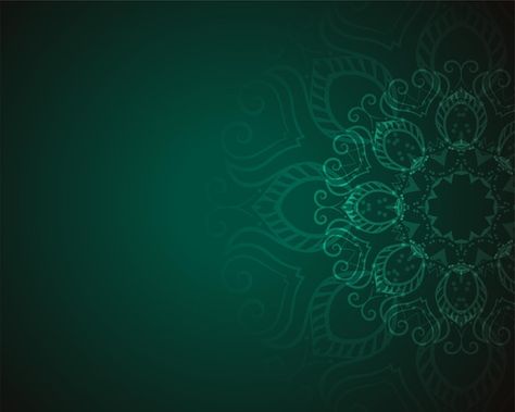 Free vector cultural and ethnic mandala ... | Free Vector #Freepik #freevector #background #hand #vintage #art Green Mandala Art, Thumbnail Background, Ethnic Background, Mandala Background, Gallery Wallpaper, Art Gallery Wallpaper, Mandala Design Art, Mandala Pattern, Deep Green