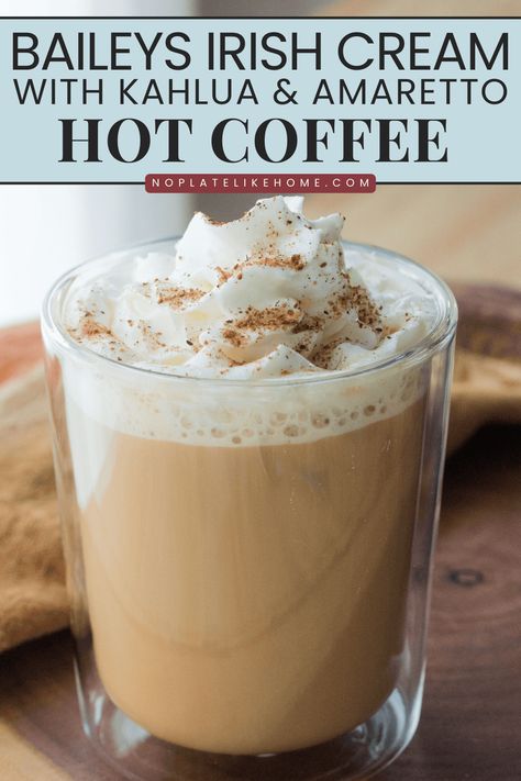 Coffee With Baileys Irish Cream, Drinks With Baileys Irish Cream, Spiked Coffee Recipe, Drinks With Baileys, Baileys Recipes Drinks, Spiked Coffee, Baileys Irish Cream Coffee, Baileys Irish Cream Recipes, Chocolate Drink Recipes