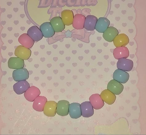 Kawaii Kandi Bracelets, Cutecore Bracelet Ideas, Pastel Bracelet Ideas, Kawaii Bracelet Ideas, Cutecore Bracelets, Cute Kandi Bracelets, Cutecore Bracelet, Cutecore Kandi, Pastel Kandi