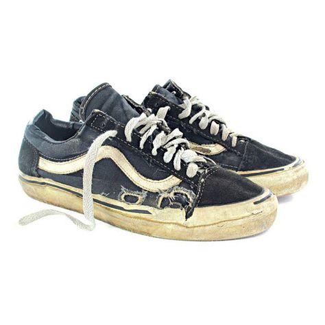 Destroyed Vans Collection Tony Hallam ❤ liked on Polyvore featuring shoes, sneakers, footwear, schuhe, distressed shoes, checkered sneakers, vans shoes, checkered shoes and vans footwear Vans Collection, Checkered Shoes, Vans Trainers, Vintage Skate, Surfer Girl Style, Sneakers Vans, Blue Vans, Shoes Vans, School Memories