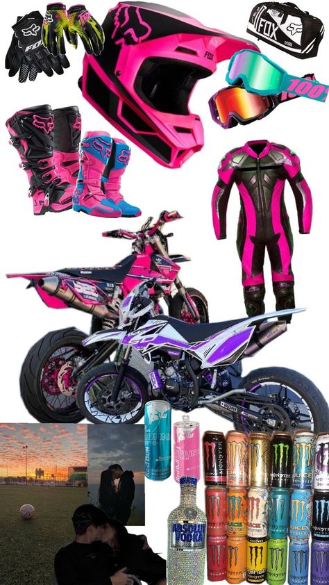 Dream Womens Dirt Bike Gear, Dirt Bike Riding Gear, Fox Racing Clothing, Dirt Bike Gear, Motos Yamaha, Motocross Love, Cool Dirt Bikes, Motorcycle Aesthetic, Dirt Bike Girl