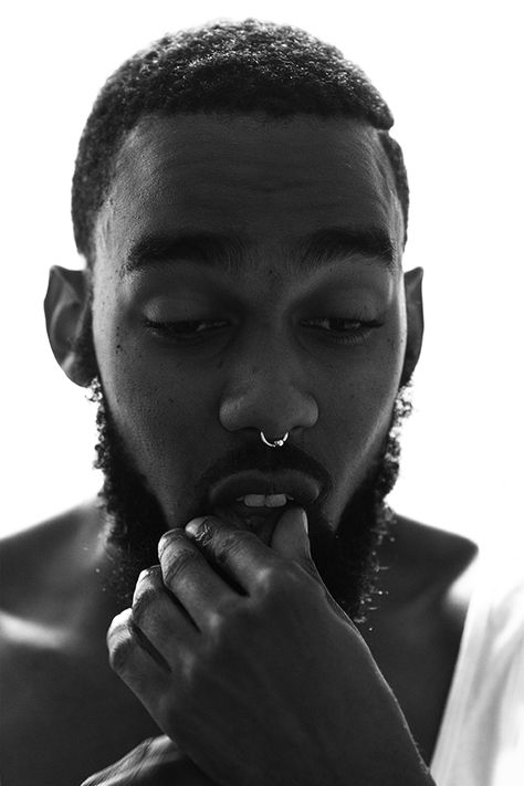 Guys With Septum Piercing, Septum Piercing Black, Septum Piercing Men, Men's Piercings, Unapologetically Black, Black Dude, Black Beards, Natural Man, Beard Love