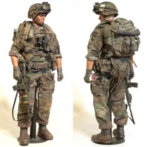 101 Airborne, Army Airborne, Military Action Figures, Military Artwork, Tactical Gear Loadout, Military Special Forces, Combat Gear, Command And Control, Military Figures