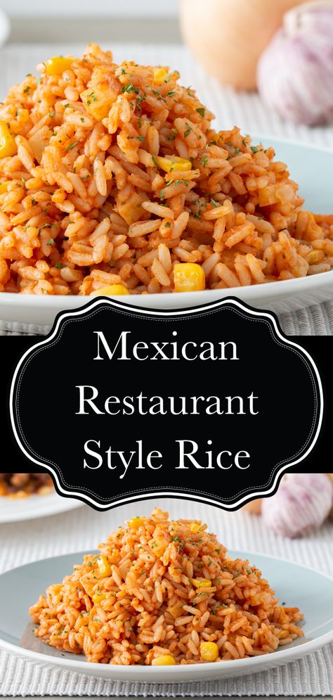 Mexican Rice Recipe Restaurant Style, Mexican Rice Restaurant Style, Fiesta Rice Recipe, Restaurant Style Mexican Rice, Mexican Rice Easy, Spanish Rice Recipe, Mexican Rice Recipes, Vegetarian Mexican, Easy Rice Recipes