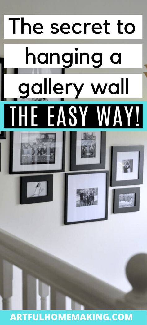 How to Hang a Gallery Wall Picture Hanging Ideas For Hallway, Hanging Wall Pictures Ideas, Picture Walls Hallway, How To Hang A Group Of Pictures On Wall, How To Hang Decor On Walls, Placing Pictures On Wall Layout, Ideas For Frames On Wall, Hack Hanging Pictures, How To Layout Pictures On A Wall