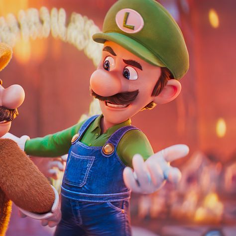 Luigi Movie Icon, Mario Movie Luigi, Luigi Mario Movie, Mario And Luigi Matching Pfp, Mario And Luigi Fanart, Hear Me Out Characters, Luigi Movie, Movie Mario, Luigi Fanart