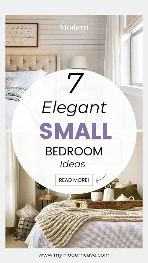 Elevate your small bedroom experience with these top 7 cozy and stylish ideas designed specifically for maximizing space without sacrificing aesthetics. With practical tips on layout, decor, and organization, you can achieve a beautiful balance between function and flair. Dive in for fresh inspiration that suits every style! French Country Small Bedroom, Small Space Master Bed, Tiny Room Decor Ideas Aesthetic, Small Masterbedroomideas, Small Bedroom Ideas Daybed, Small Functional Bedroom, Decorating Small Master Bedrooms, Low Profile Bedroom Ideas, Apartment Spare Room Ideas