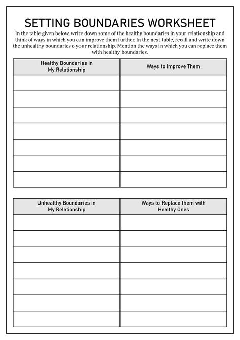 Healthy Relationship Worksheets For Adults, Boundaries Worksheets For Adults, Boundaries Worksheet Free Printable, Healthy Relationships Activity, People Pleasing Worksheets, Boundaries Therapy Activities, Boundary Worksheets For Adults, Recovery Coach Worksheets, Counseling Worksheets For Adults