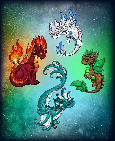 Millions of unique designs by independent artists. Find your thing. Cool Dragon Drawings, Dragons And Beasties, Easy Dragon Drawings, Elemental Dragons, Cute Dragon Drawing, Dragon Designs, Dragon Sketch, Dragon Tattoos, Cute Dragon