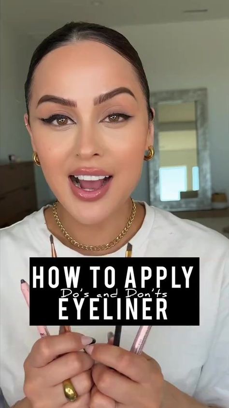 Eyeliner 🗡️ baddies let’s perfect it! Eyeliner used Too Faced liquid liner #eyelinertutorial #Eyeliner #eyelinertips | Christen Dominique | Christen Dominique · Original audio Eyeliner Using Pencil, How To Use Eyeliner, Christen Dominique, Eyeliner Application, Smokey Eyeliner, Eyeliner Products, Makeover Tips, Eye Liner Tricks, How To Apply Eyeliner