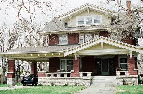 Heritage house built in the 1920s Vintage Craftsman House Plans, Craftsman Style Home Plans, 1920s Craftsman Bungalows, Craftsman Home Plans, Craftsman Bungalow House Plans, Hutchinson Kansas, 1920s Bungalow, Bungalow Style House, Vintage Craftsman