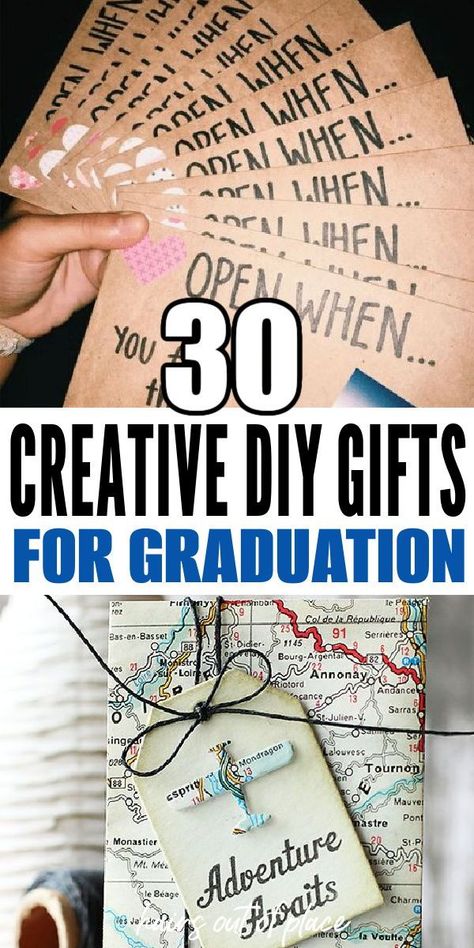 Make the BEST DIY graduation gift from any of these 30 amazing grad gift ideas! These are super easy and creative gifts for graduation and make for the perfect celebratory gift. Graduation Gift For Students, Graduation Gift Card Holders Diy, Grad Present Ideas, Graduation Gift Cards Ideas, Graduation Gift Ideas For Niece, Diy High School Graduation Gifts, Gift Card Graduation Ideas, Grad Gift Card Ideas, Diy Grad Gifts For Friends