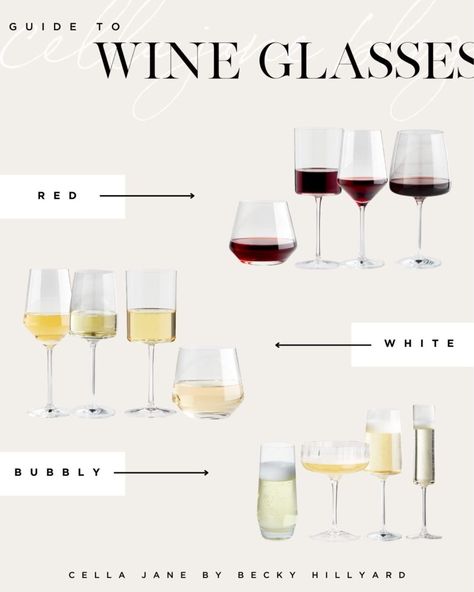 My Guide to Wine Glasses Becky Hillyard, Cella Jane, Wine White, Casual Outfits For Moms, Oversized Graphic Tee, Coffee Recipes, Kitchen Items, Kitchen Stuff, Black Design