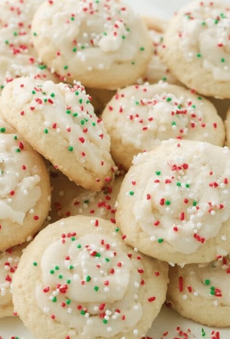 Italian Anise Christmas Cookies Recipe

Ingredients

- 4 cups all-purpose flour
- 1 cup granulated sugar
- 1 cup unsalted butter, softened
- 4 large eggs
- 1 teaspoon anise extract
- 1 tablespoon baking powder
- 1/2 teaspoon salt
- 1 teaspoon vanilla extract
- 1/4 cup milk
- Colored sprinkles (for decoration)

Full Cooking Instructions on... Soft Italian Ricotta Christmas Cookies, Anise Cutout Cookies Recipe, Soft Anise Cookies, Christmas Anise Cookies, Italian Anginette Cookies, Anis Cookies Recipes, Anise Cookies Italian, Italian Anniset Cookies, Anginetti Cookies Italian Recipe