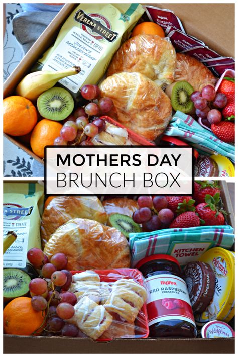 Brunch Box Ideas To Go, Brunch Box Ideas, Brunch Box Breakfast, Breakfast Box Ideas, Brunch Gift Basket, Breakfast Boxes, Buffet Recipes, Brunch Gifts, Graze Boxes