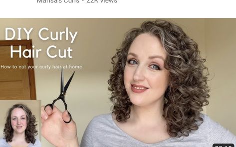 Deva Curl Cut, Diy Curly Hair, Cut Curly Hair, Diy Curls, Curly Hair Cut, Self Haircut, Cut Own Hair, Deva Cut, Curly Cuts