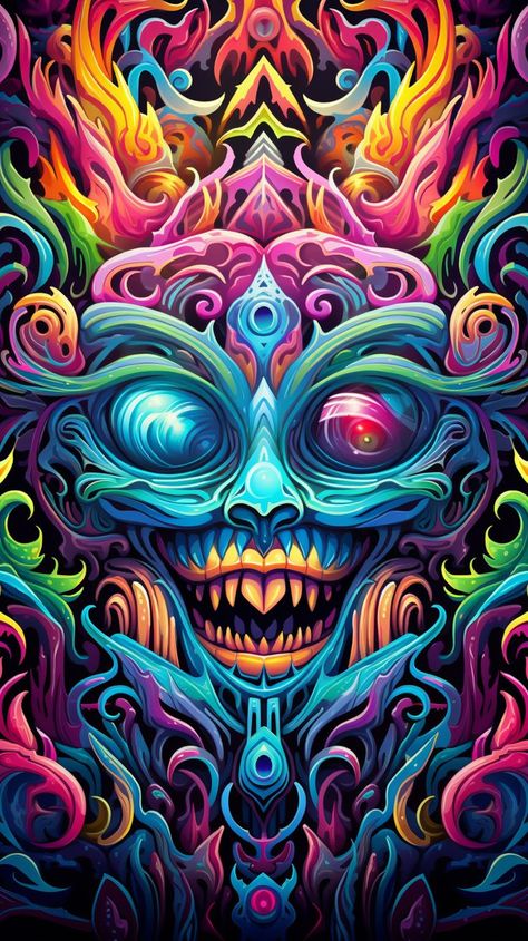 Trance Wallpapers, Psy Trance, Hippie Trippy, Trippy Visuals, Animal Portraits Art, Trippy Wallpaper, Graffiti Wallpaper, Movie Posters Design, Cool Wallpapers For Phones