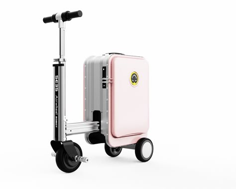 New Mini rideable electric Black pink Silver scooter tech suitcase (luggage) in 2023 - Airwheel SE3S Airwheel Suitcase, Koper Traveling Aesthetic, Koper Traveling, Suitcase Scooter, Scooter Suitcase, Scooter Luggage, Happy Birthday Logo, Girls Luggage, Scooter Bags