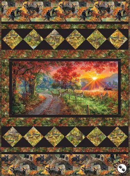 Panel Ideas, Panel Quilt Patterns, 3 Wishes, Forest Light, Quilt Block Patterns Free, Deer Design, Quilt Binding, Panel Wall, Quilt Block Pattern