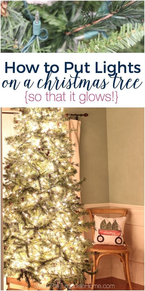 BIG TIP! How to put lights on a Christmas tree so that it GLOWS! Amazing Christmas Trees, Christmas House Lights, Real Christmas Tree, Tree Lighting, Christmas Tree Lighting, Diy Holiday, Tree Decor, Christmas Inspiration, Farmhouse Christmas