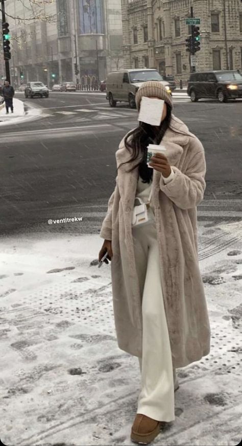 Winter Arab Aesthetic, Nyc Winter Dinner Outfit, Switzerland Winter Outfit, Nyc December Outfit, Really Cold Winter Outfits, Canadian Winter Outfits, Russian Outfits, Christmas Market Outfit, Classy Winter Coat