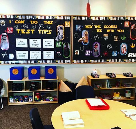 Star Wars Classroom Theme, Star Wars Classroom, Star Wars Font, Bulletin Boards Theme, Bulletin Boards Classroom Decor, Star Wars Crafts, Star Wars Decor, Back To School Bulletin Boards, Fun School