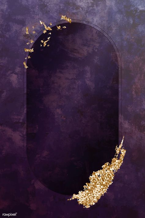 Oval frame on purple background vector | premium image by rawpixel.com / Techi Purple And Gold Wallpaper, Tapete Gold, Gold Wallpaper Background, Wedding Card Frames, Flower Graphic Design, Christmas Wallpaper Backgrounds, Black Background Wallpaper, Frame Vector, Floral Border Design